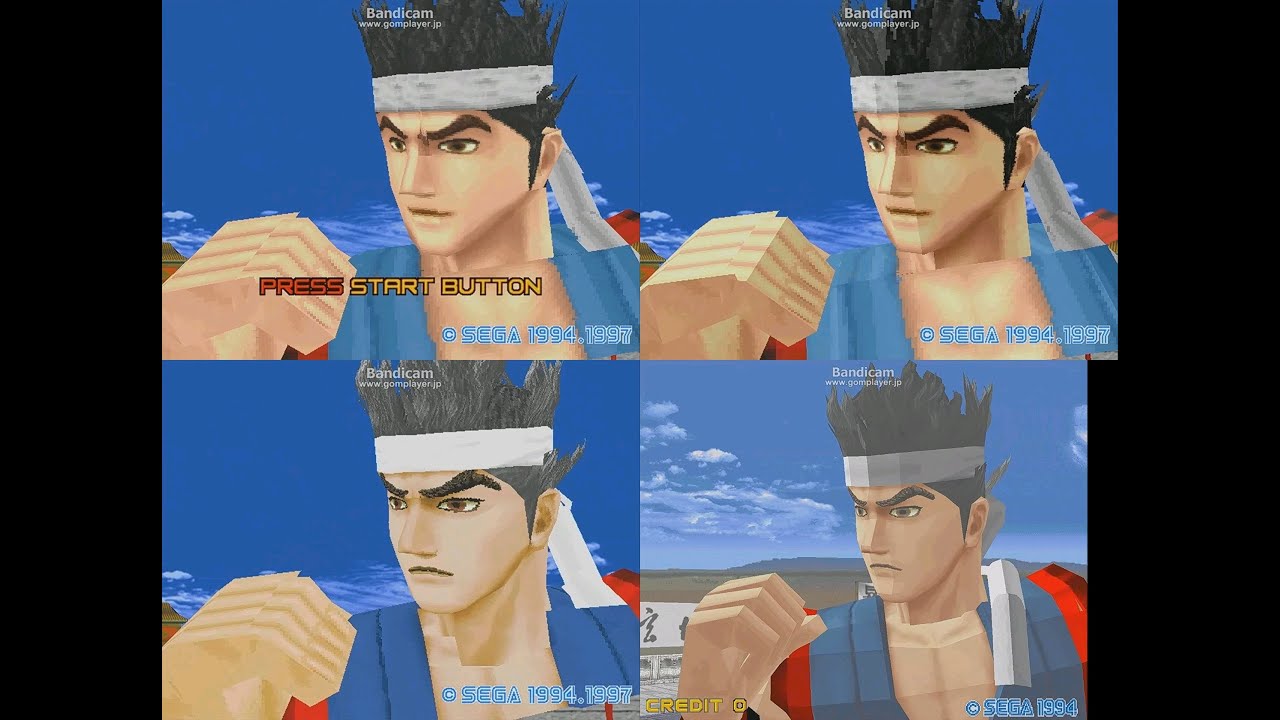 #SEGA バーチャファイター2/Virtua Fighter 2 embu movie 映像全比較(PC＆アーケード）PC&Arcade  Comparison
