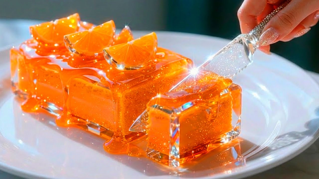 ASMR: The Transparent Orange Cake | The Crystal Kitchen