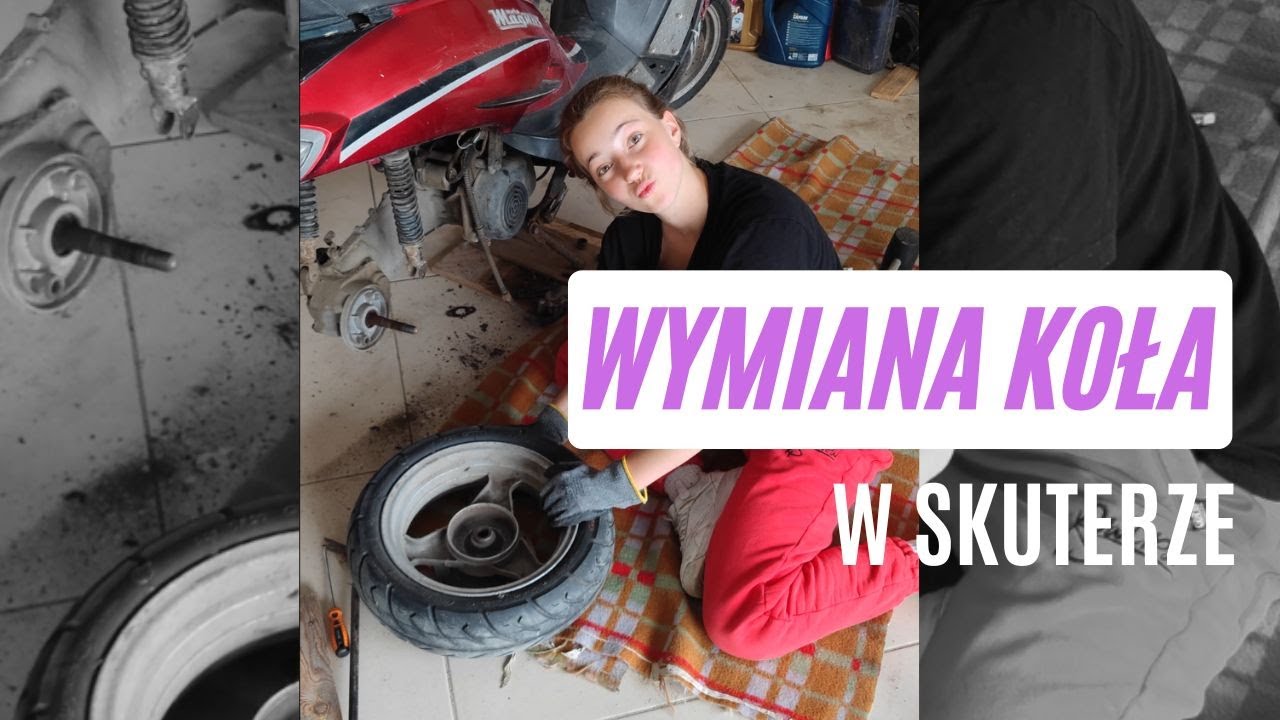 Wymiana tylnego koła w skuterze