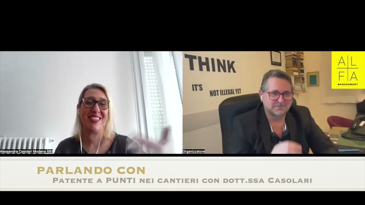 PARLANDO CON...Patente a Punti per cantieri Edilizia
