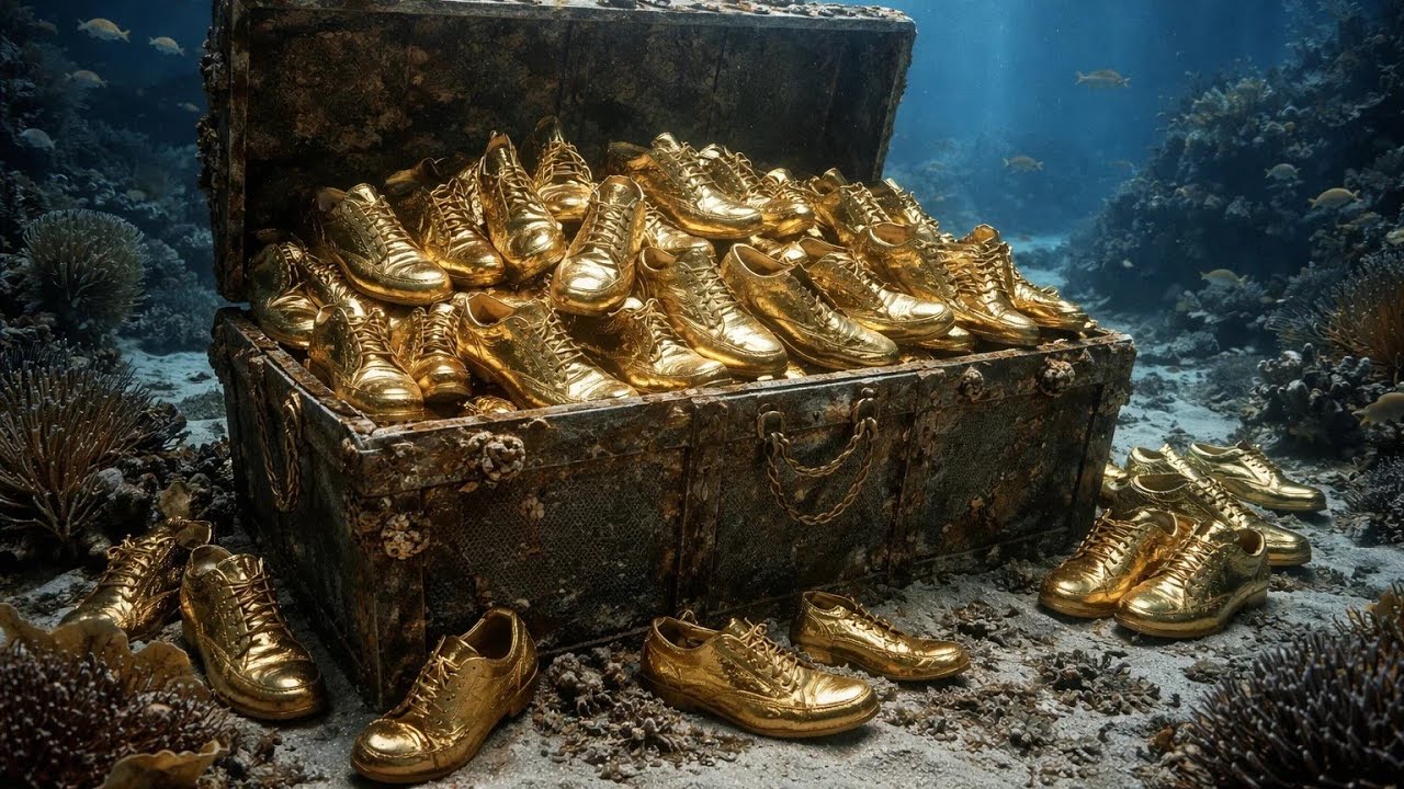 One big container of gold shoes WORTH BILLION DOLLAR discovered under the sea after 1000 years