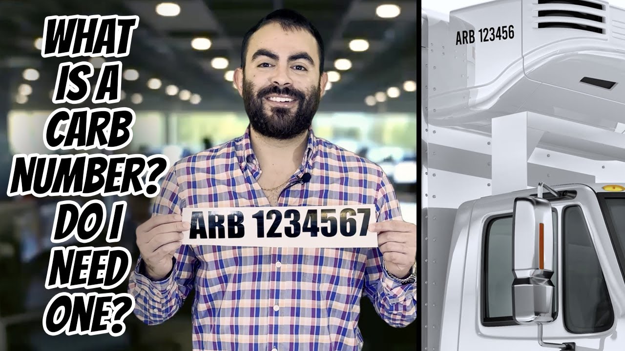 What Is an ARB (CARB) Number On Reefer TRU Trailers? Do I Need An ARB California Number Decal?