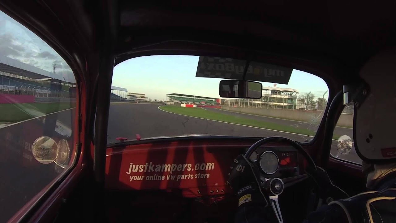 HSCC 1300cc VW Beetle racing at Silverstone (Walter Hayes Trophy Closed Wheel Race)