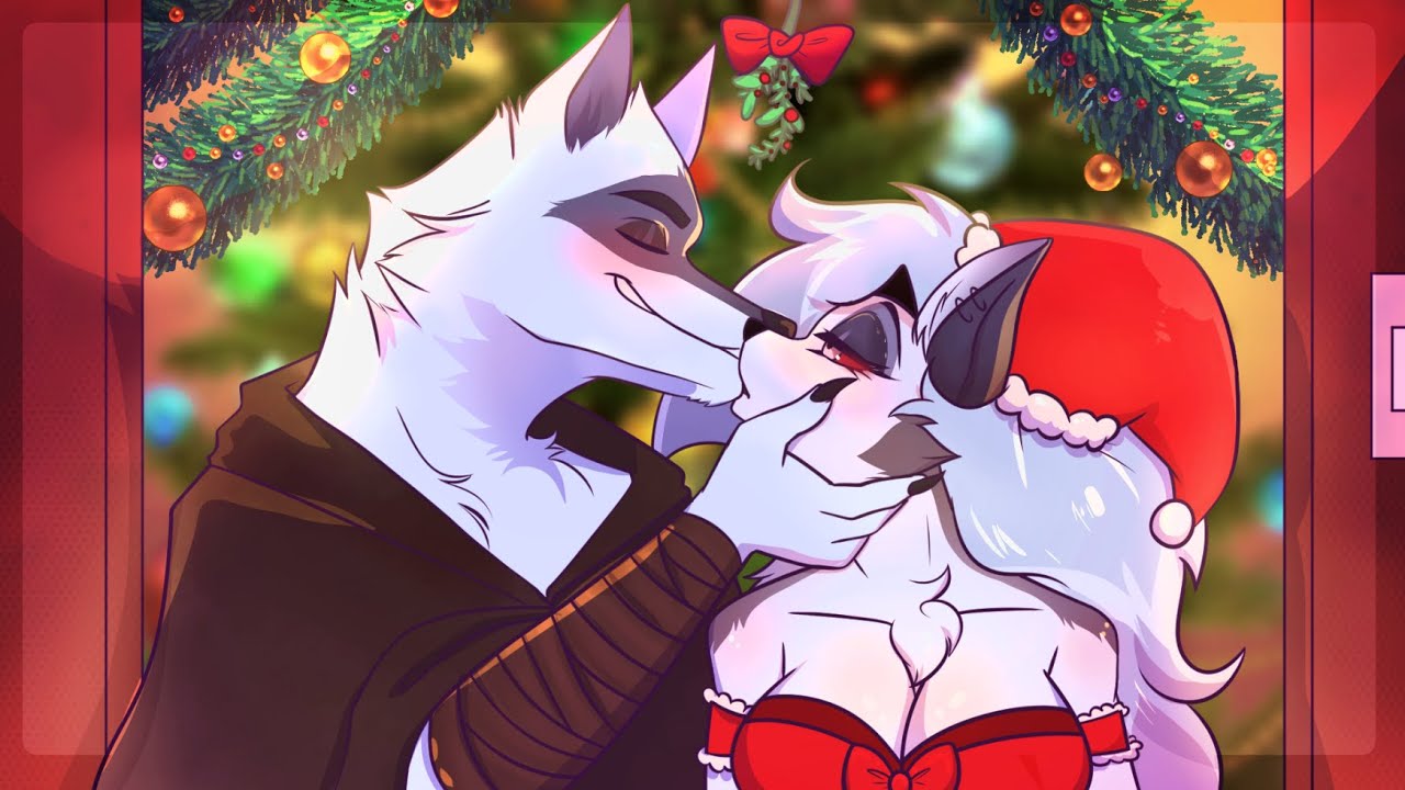 Loona & Death's Lovers Holiday Kiss 💖 (Helluva Boss Comic Dub)