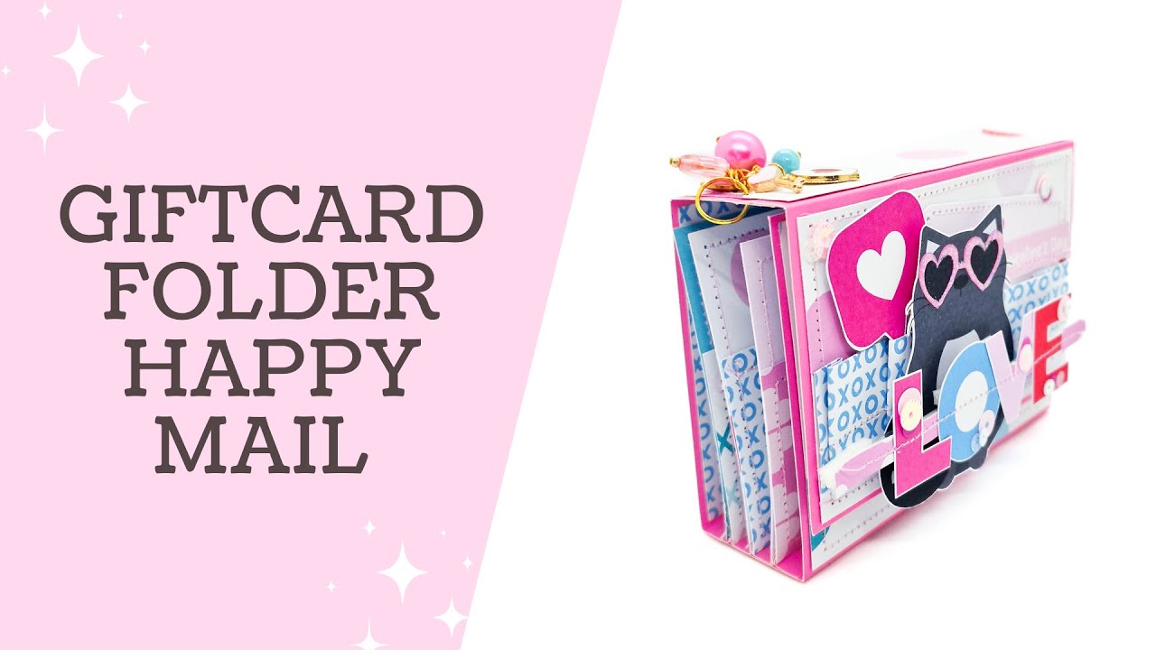 DIY Giftcard Folder | 3 Pocket Mini Album | Happy Mail | Tutorial | Decorating Process