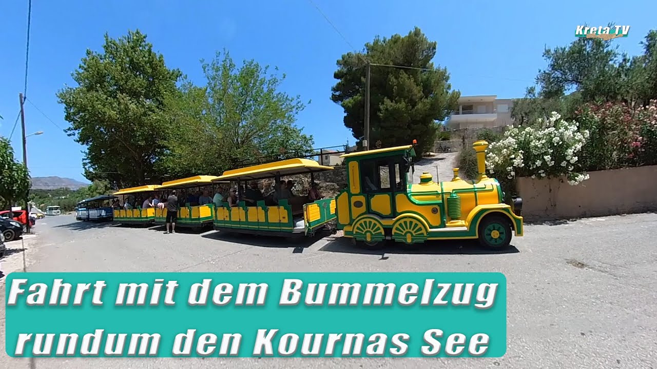 Fahrt mit dem Bummelzug rundum den Kournas See  Kreta/Crete 2024