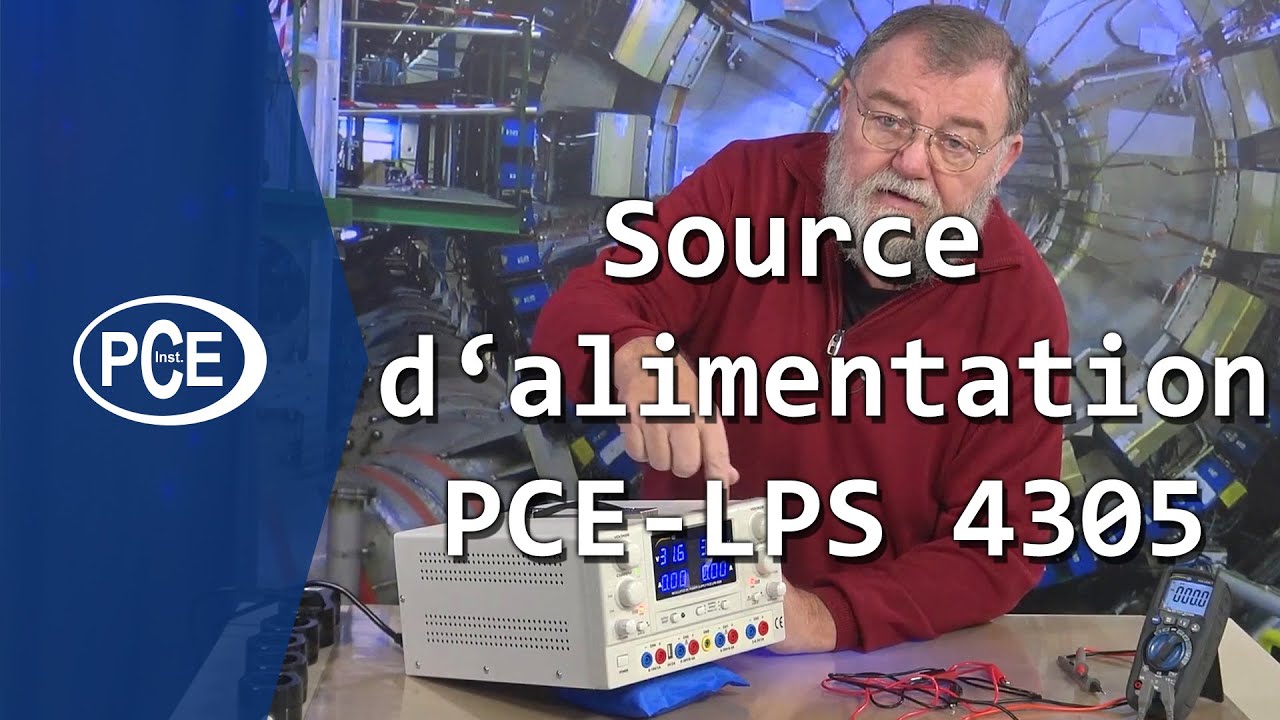 Pr&eacute;sentation de la la source d'alimentation PCE-LPS 4305 de #pceinstruments