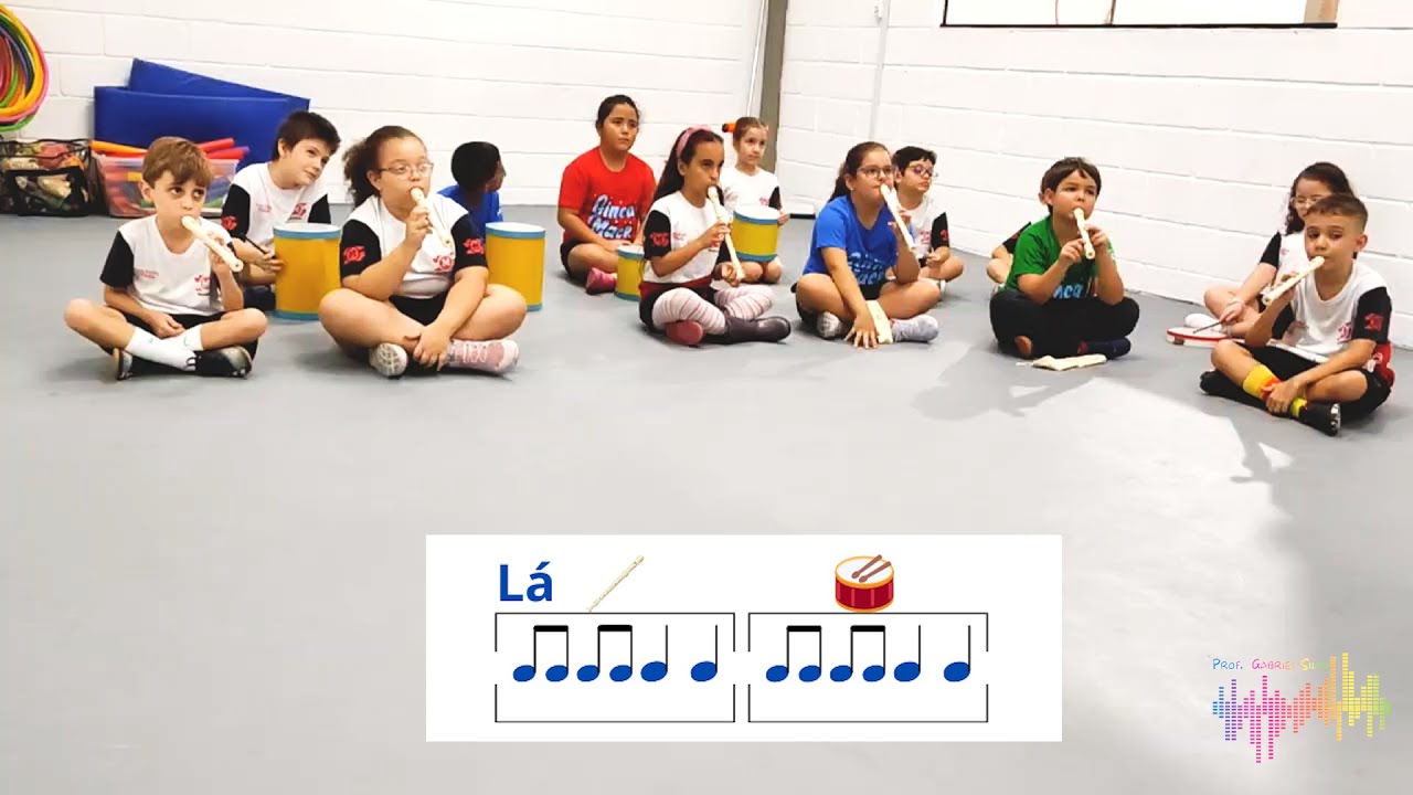 Atividade Musical para CRIANÇAS com Flauta Doce e Tambor