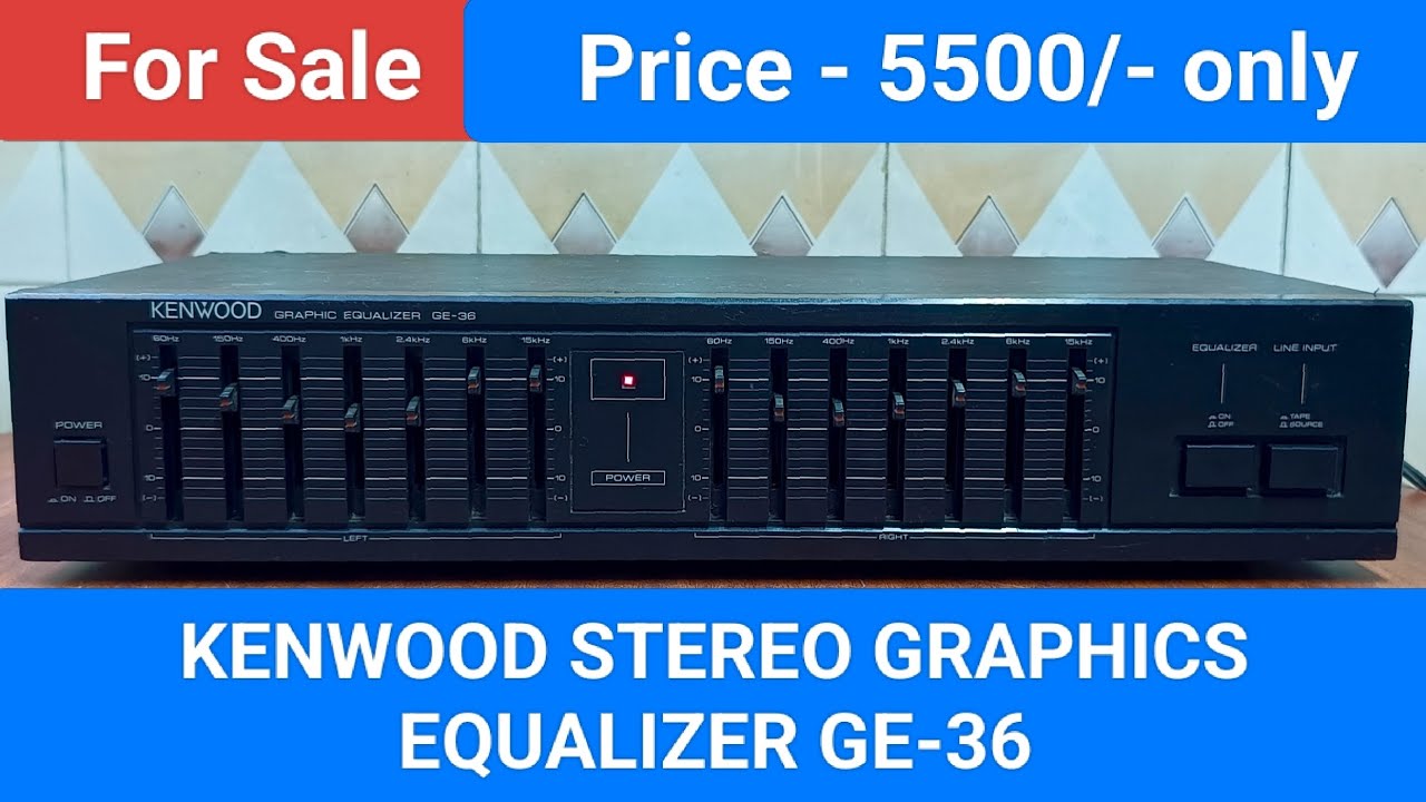 KENWOOD STEREO GRAPHICS EQUALIZER GE-36 Nice Sound Quality Contact number - 8750424840