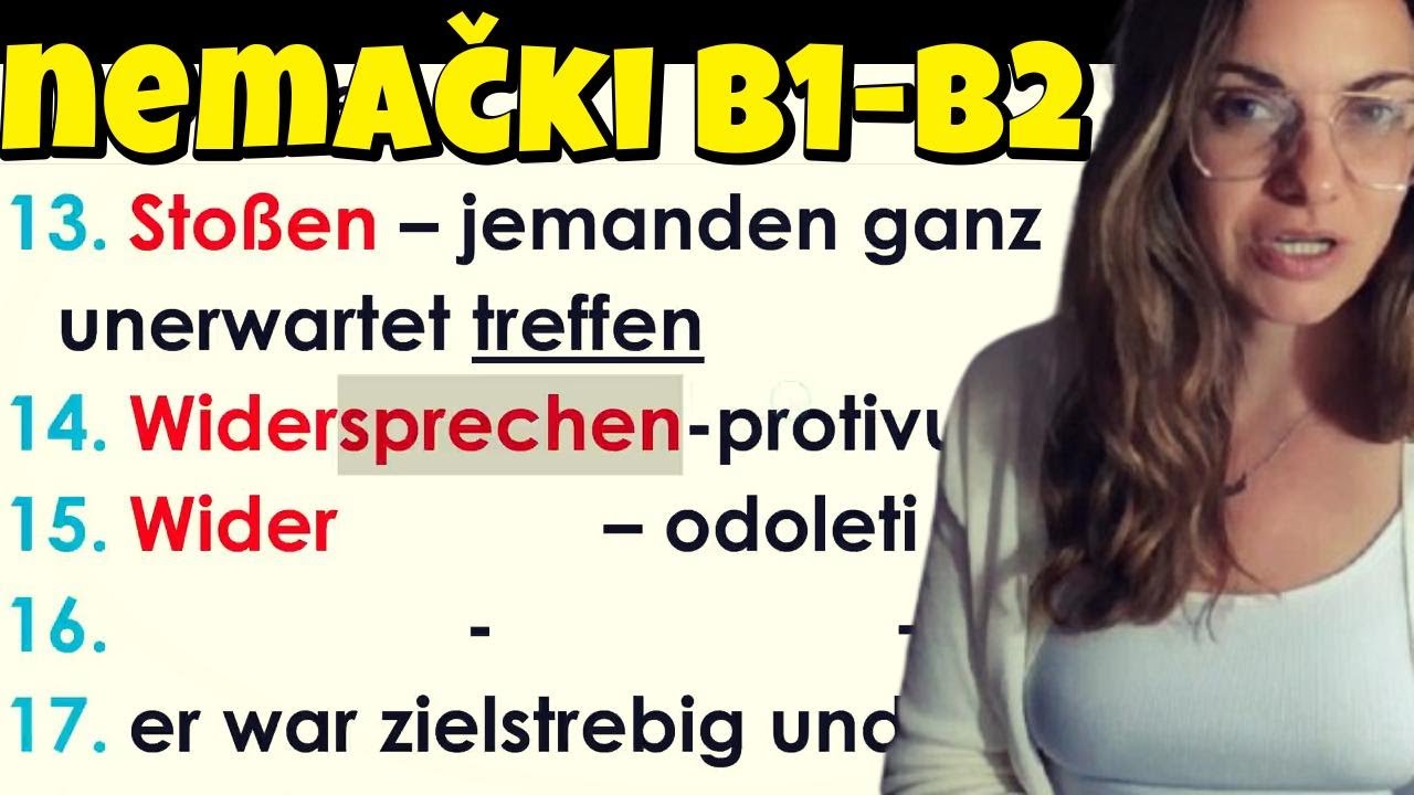 NEMAČKI - 200 REČI  B1-B2 VOKABULAR - TEST -PROVERITE KOLIKO NJIH ZNATE