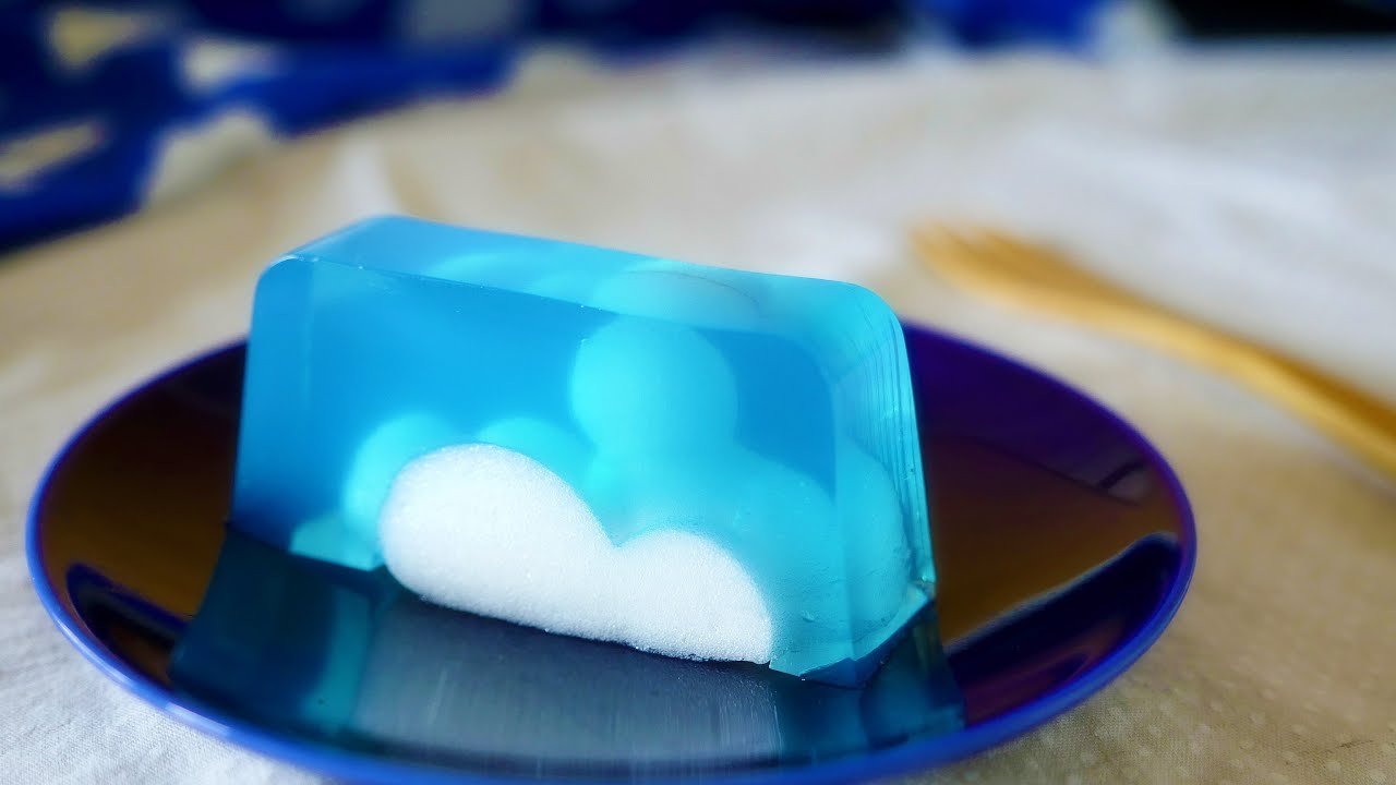 夏の積乱雲ゼリー Summer Blue Sky Jelly Recipe