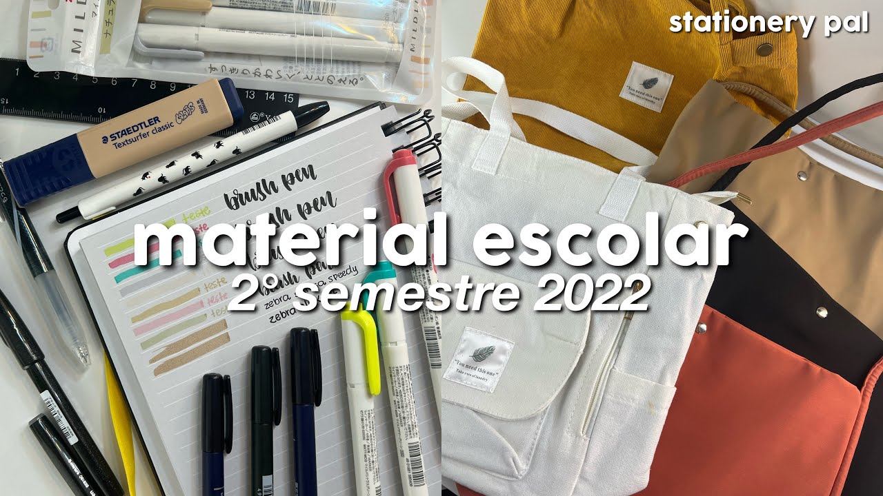 material escolar volta às aulas 2022 | stationery pal