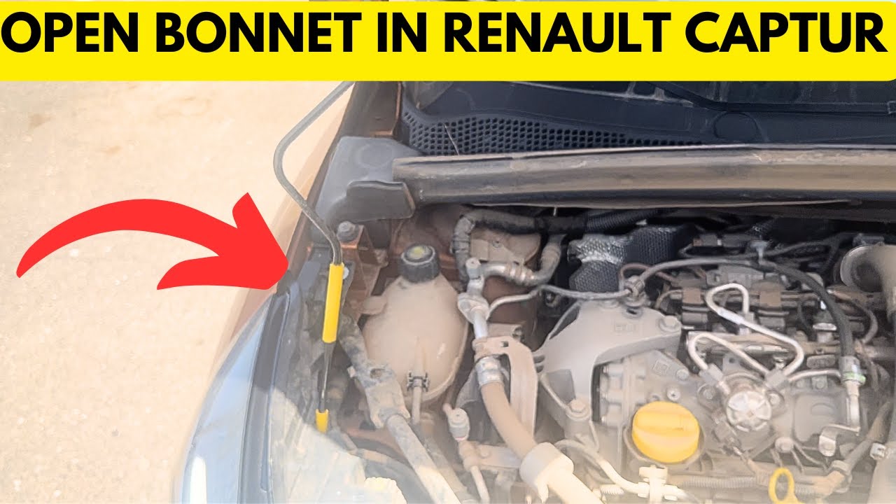 HOW TO OPEN FRONT BONNET/HOOD IN RENAULT CAPTUR (2021)