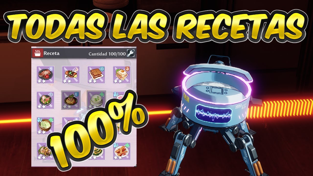 TODAS LAS RECETAS DE COMIDA 💯 | Tower of Fantasy