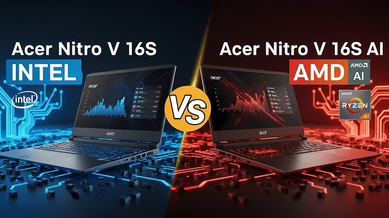 Acer Nitro V 16S AI Intel vs AMD &mdash; Best Gaming Laptop 2025 Under $1300?