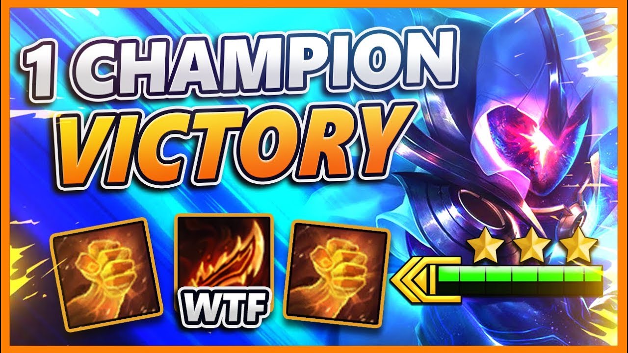 I WIN USING 1 CHAMPION THE WHOLE GAME (MAX ATTACK SPEED) - BunnyFuFuu TFT