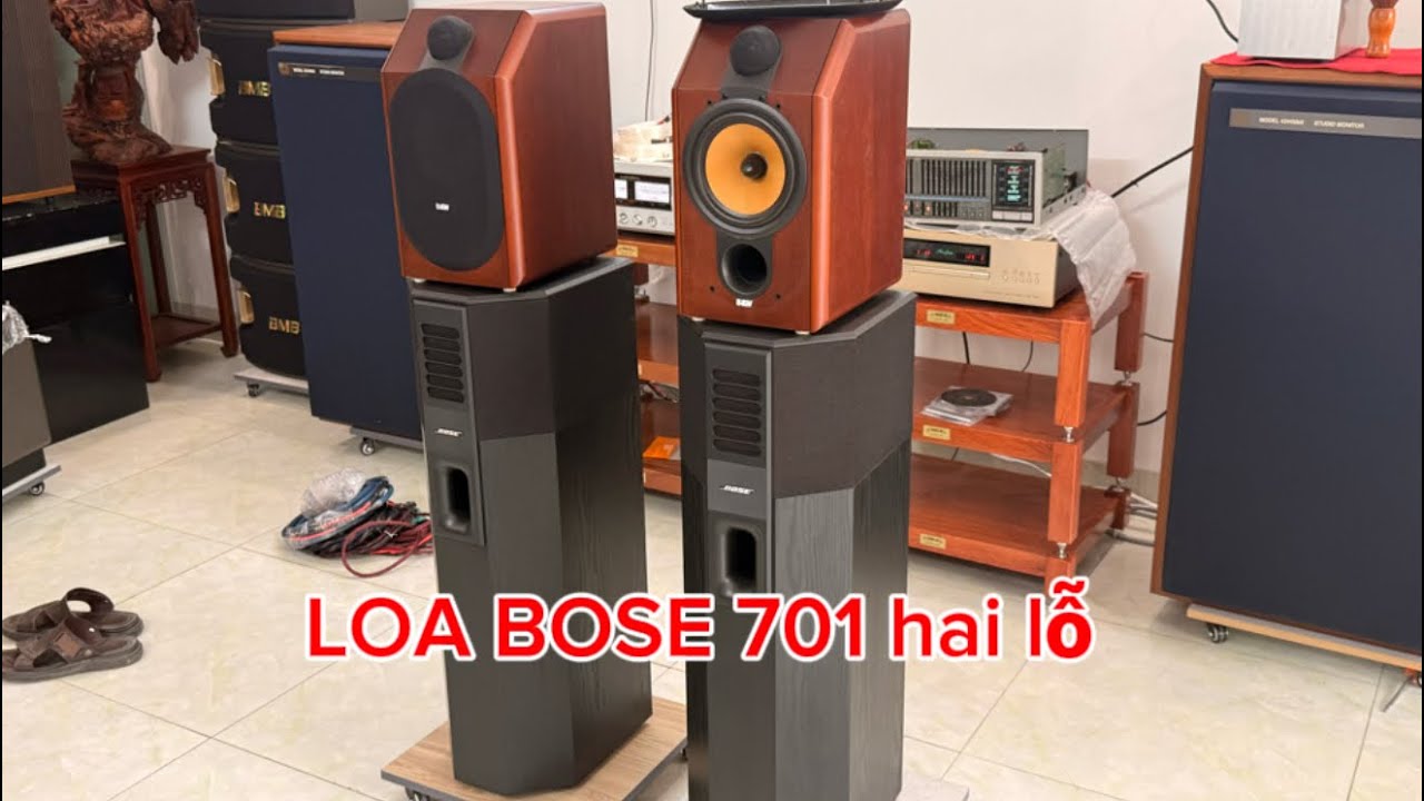 Loa Bose 701 Hai Lỗ | Loa BW Cdm 1 | Eq Victor Sea R7 | Âm Ly Denon 2000 iv | Đầu Cd Denon 1500 Se