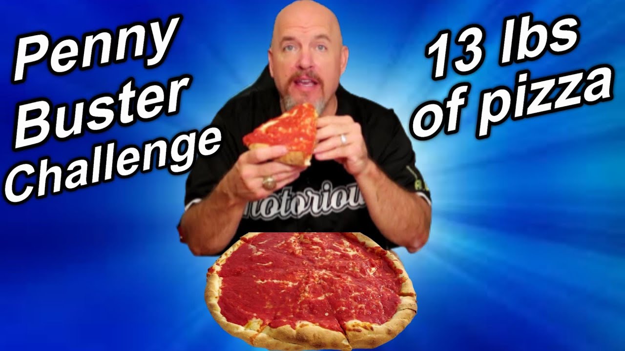 Penny Buster record attempt - large stromboli topped with a 16 inch pizza