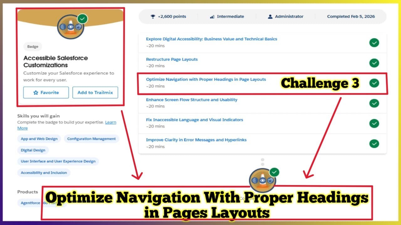 Accessible Salesforce Customizations | Optimize Navigation with Proper Headings in Page Layouts