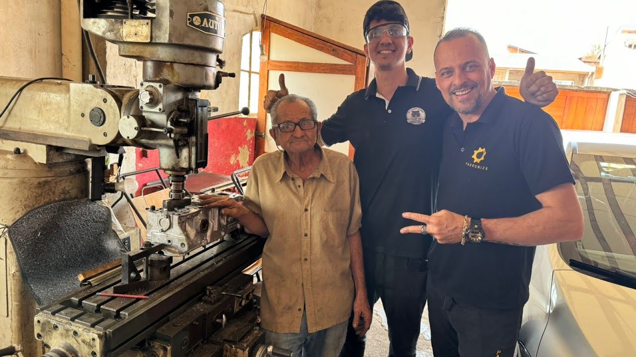o Júlio veio regular a máquina do tiozinho