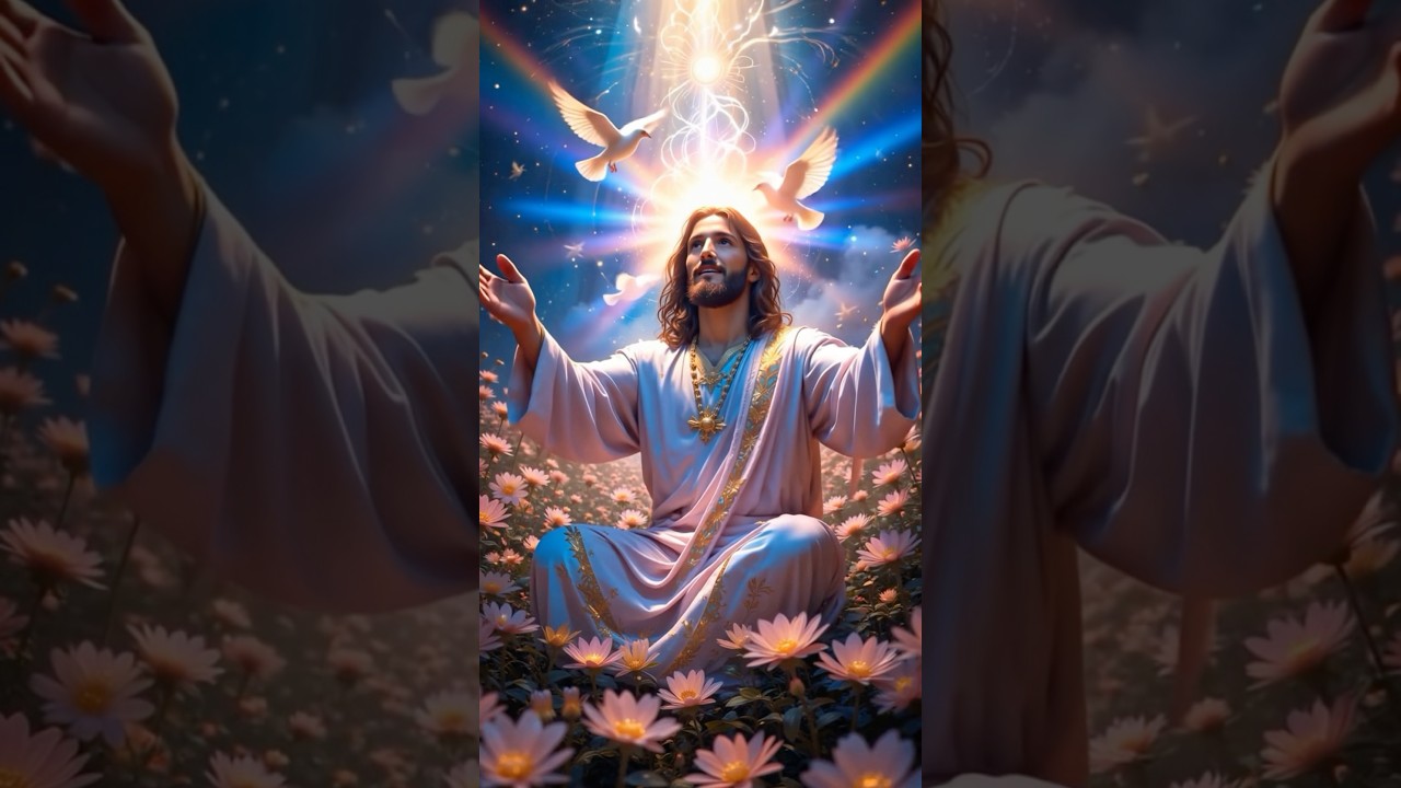 🌿 Christ&rsquo;s Peaceful Light &ndash; Spiritual Reflection 🌿 #religiousmusic #reflectiontime #faith