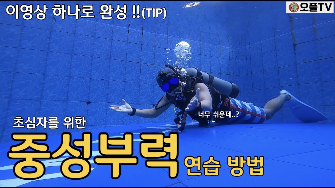 [스쿠버다이빙] 초심자도 쉽게 할 수 있는 중성부력 연습