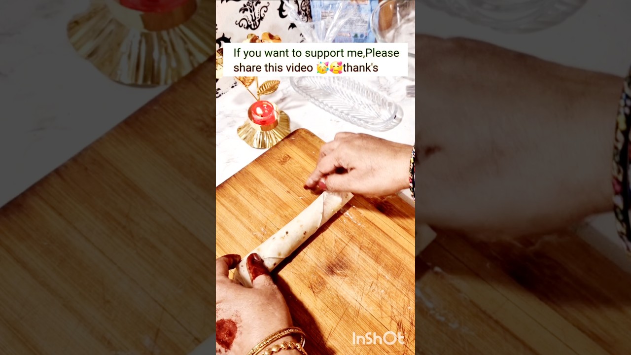 How to Fold Rolls new style |Roll fold karne kaTareeka #shorts #ramadan#Perfect wayof folding rolls