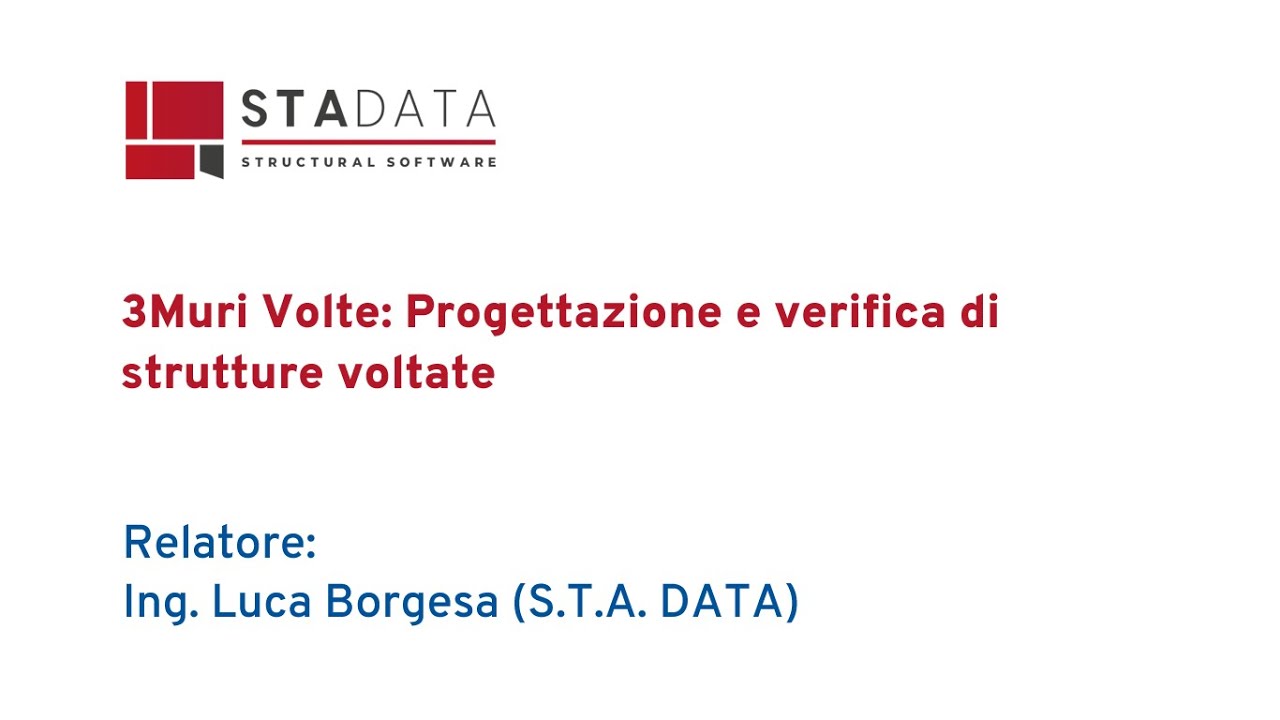 3Muri Volte: Progettazione e verifica di strutture voltate