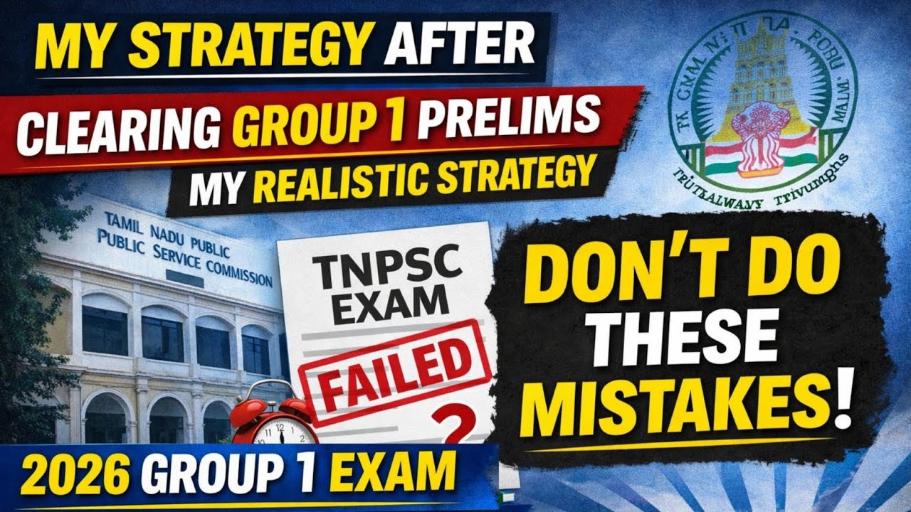 I Cleared TNPSC Group 1 Prelims 2025 &ndash; Avoid These Mistakes (2026 Strategy)