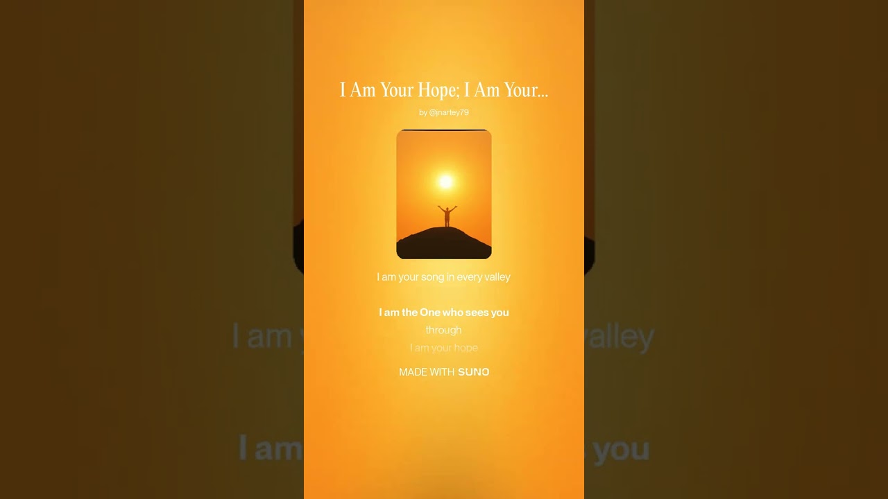 I Am Your Hope , I Am Your Future (Gospel Music)