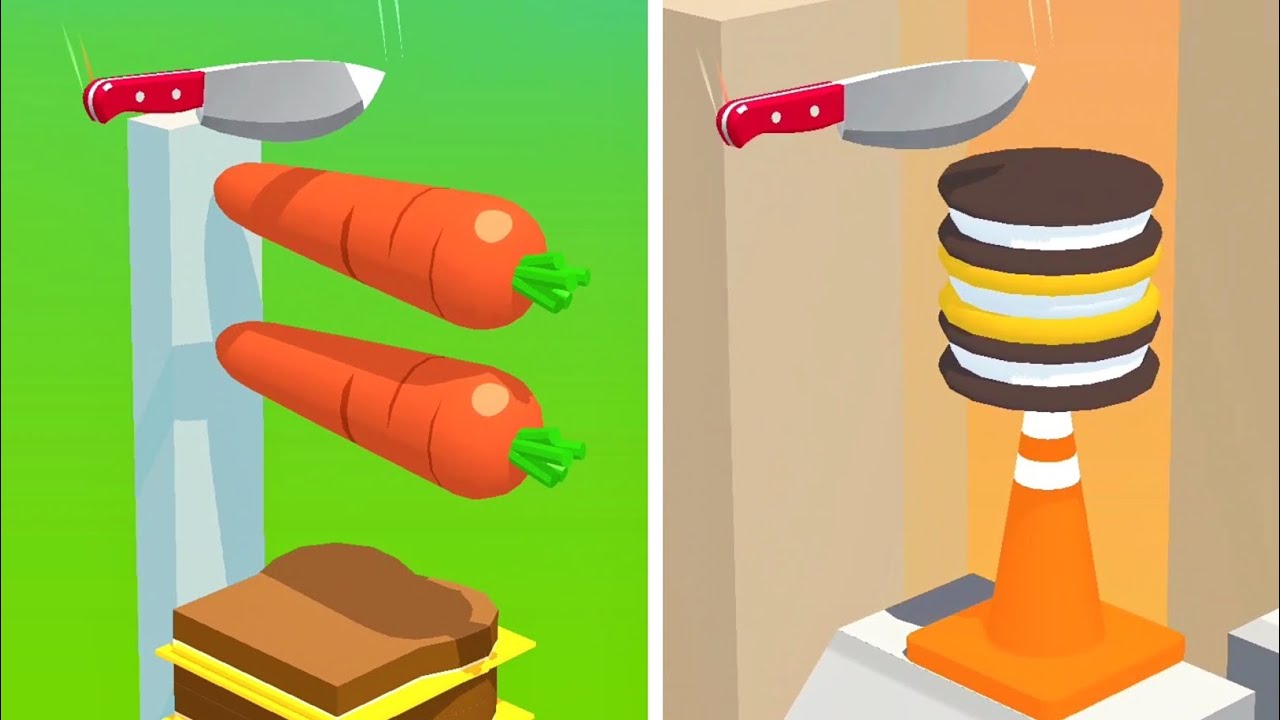 Slice It All Gameplay! Satisfying and Relaxing ASMR Slicing Video
