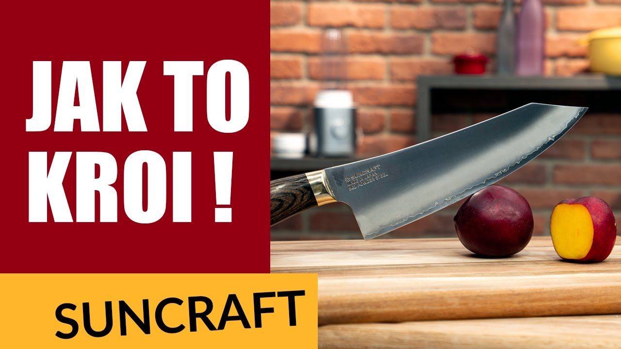 Jak kroi się japońskim nożem Gyutoh Suncraft Elegancia? Sprawdź, co potrafi