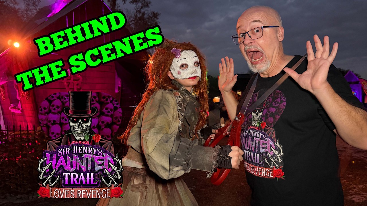 Behind The Scenes: I Became a Scare Actor at Sir Henry’s Haunted Trail Love's Revenge!