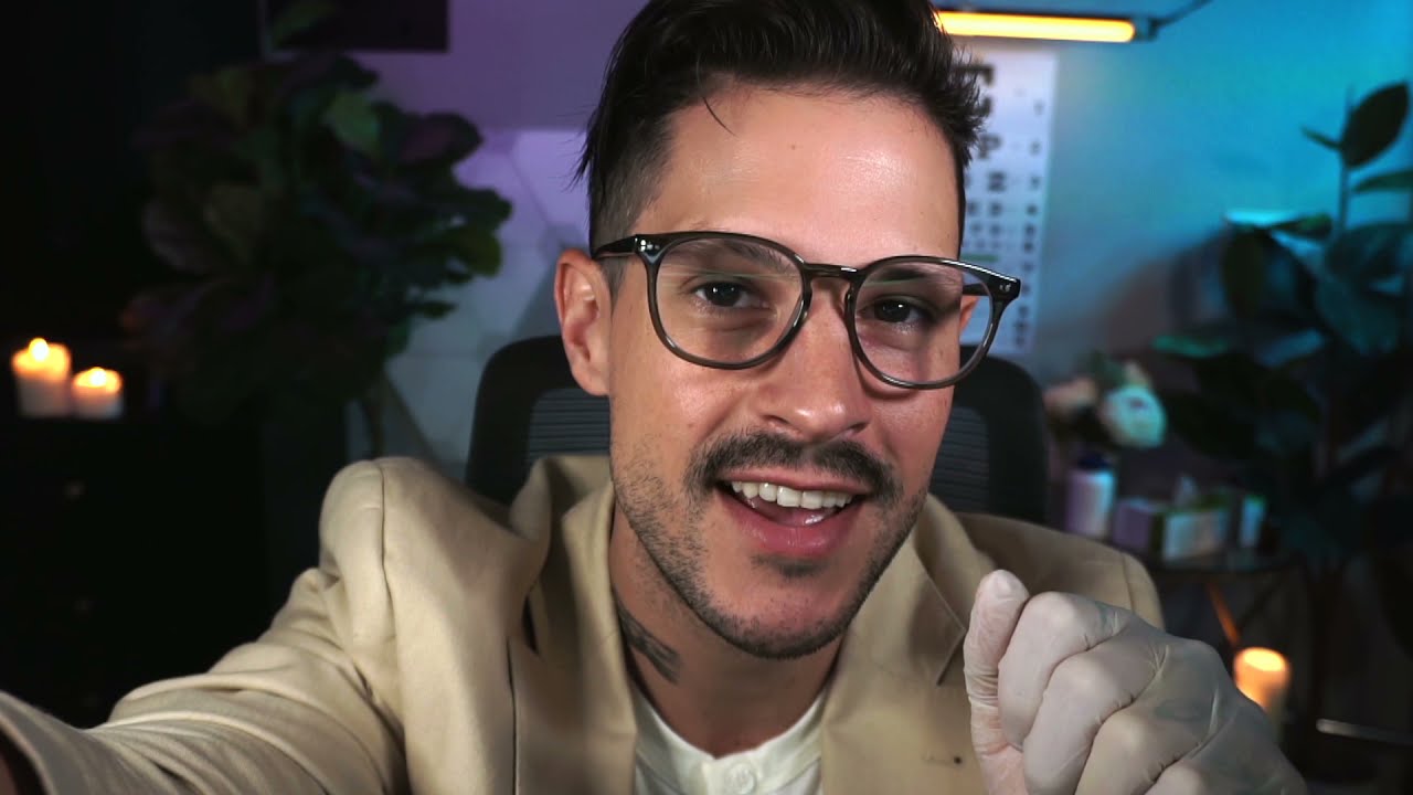 ASMR *Comforting Eye Doctor* Realistic Medical Exam, Lens and Light Test,  ASMR