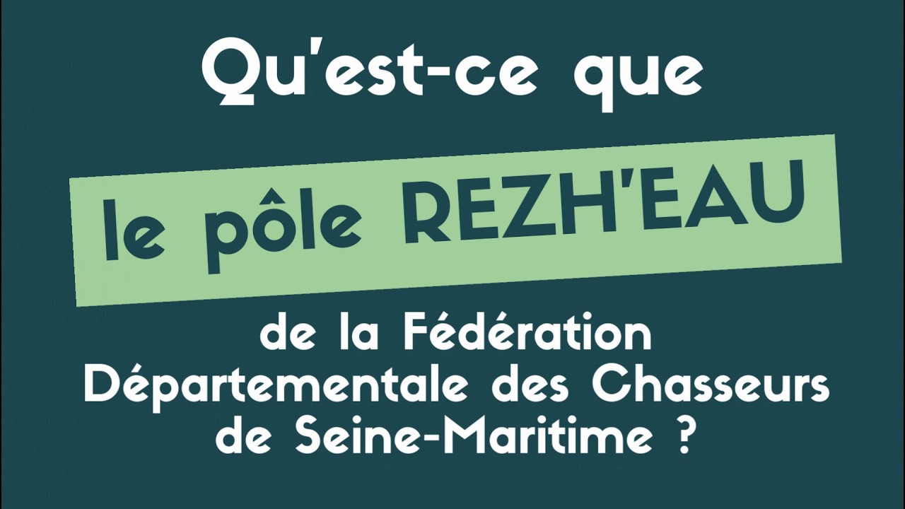 Présentation du  pôle REZH'Eau de la FDC76