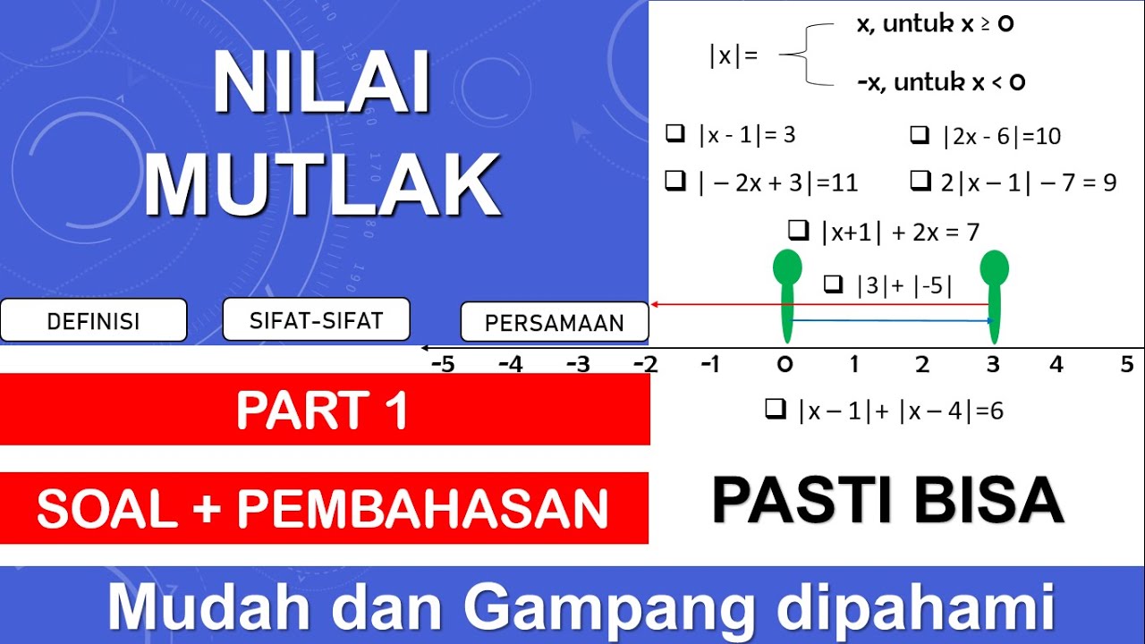 Nilai Mutlak Part. 1 | Pembelajaran Nilai mutlak