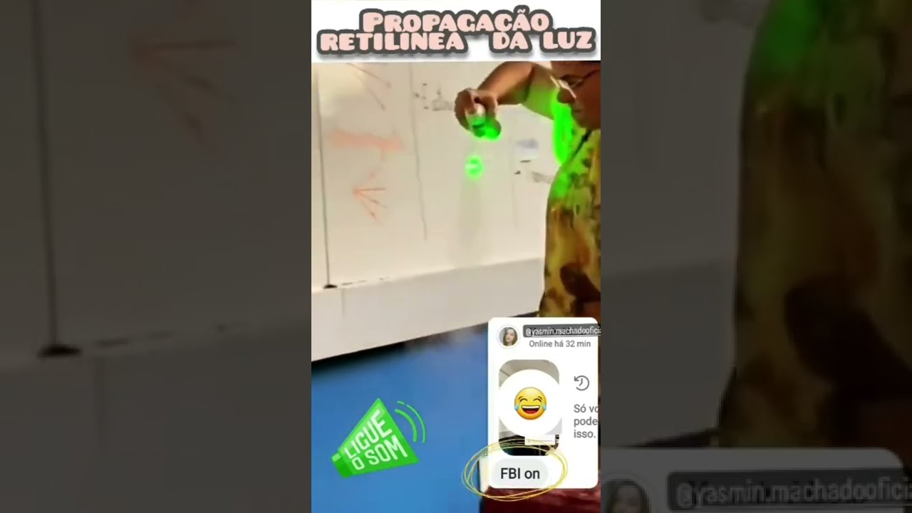 Propaga&ccedil;&atilde;o retil&iacute;nea da luz (experimento)