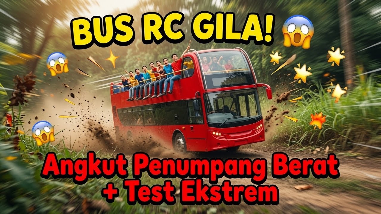 Unboxing RC Mobil Bus . Tour Of City, Mobil Van