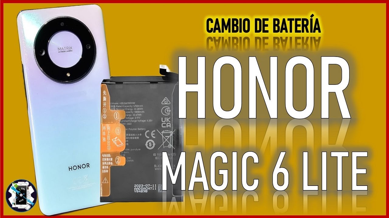 Cómo cambiar batería Honor Magic 6 Lite ALI-NX3
