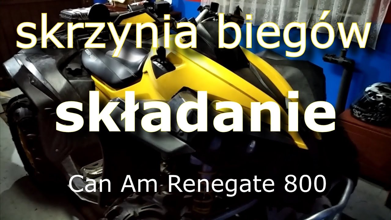 Can Am Renegate 800 - składanie skrzyni biegów