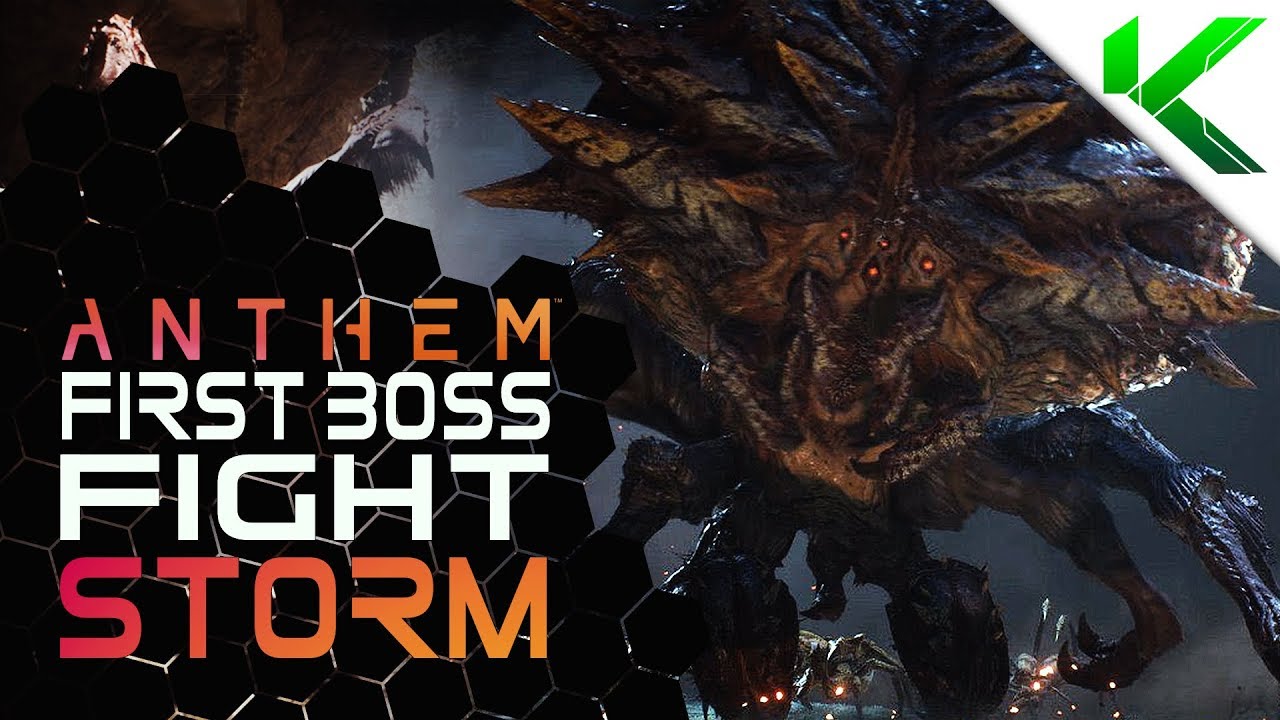 FIRST EPIC BOSS FIGHT IN ANTHEM USING STORM | Anthem