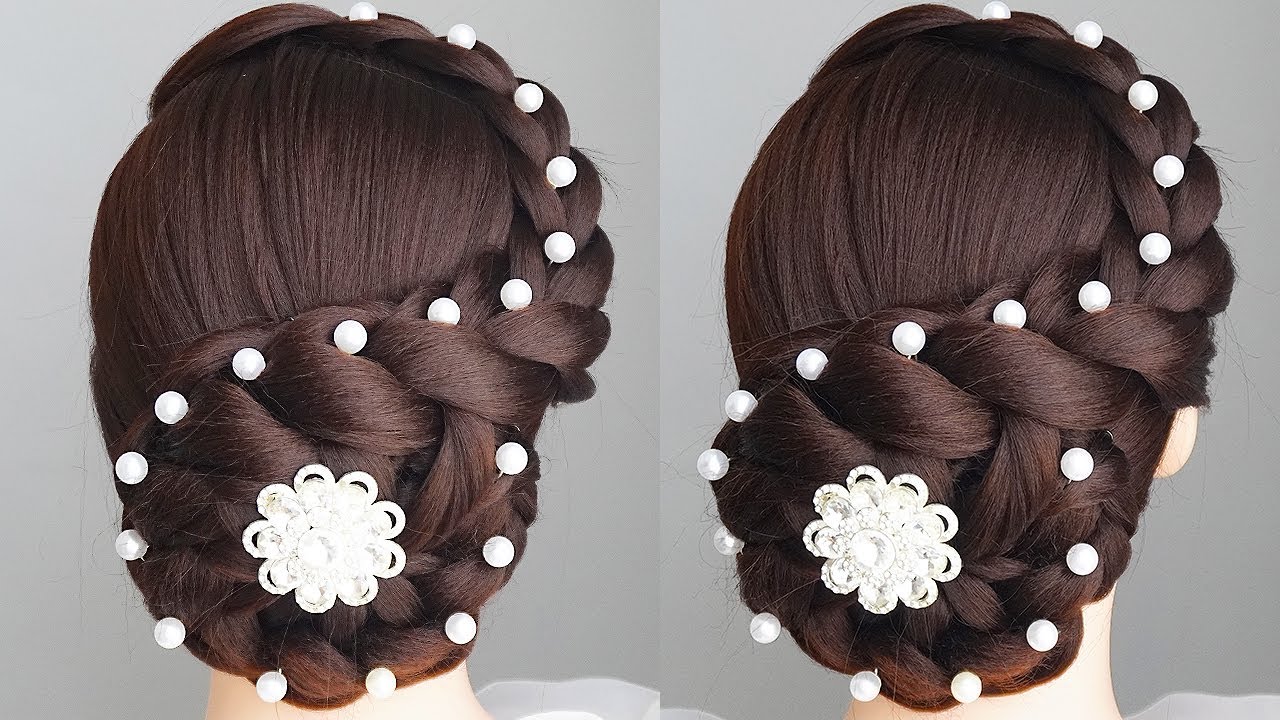 Latest Easy Hairstyle | Braided Bun Hairstyle For Wedding | Bridal Hairstyle For Women