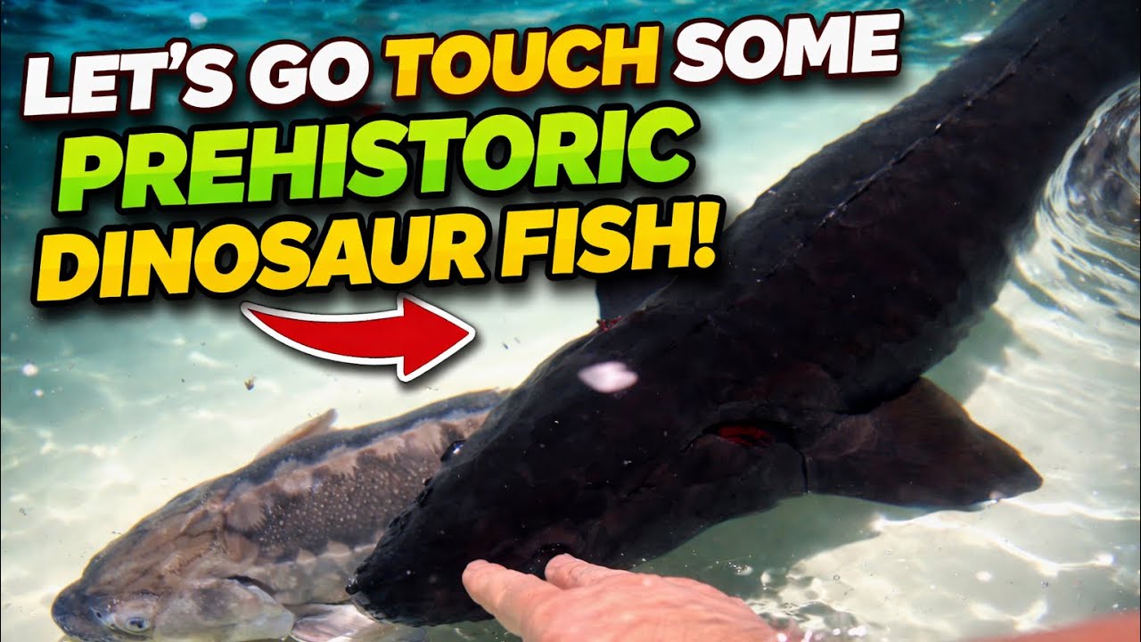 Touching Prehistoric Dinosaur Fish At The Aquarium 🦕🐟 