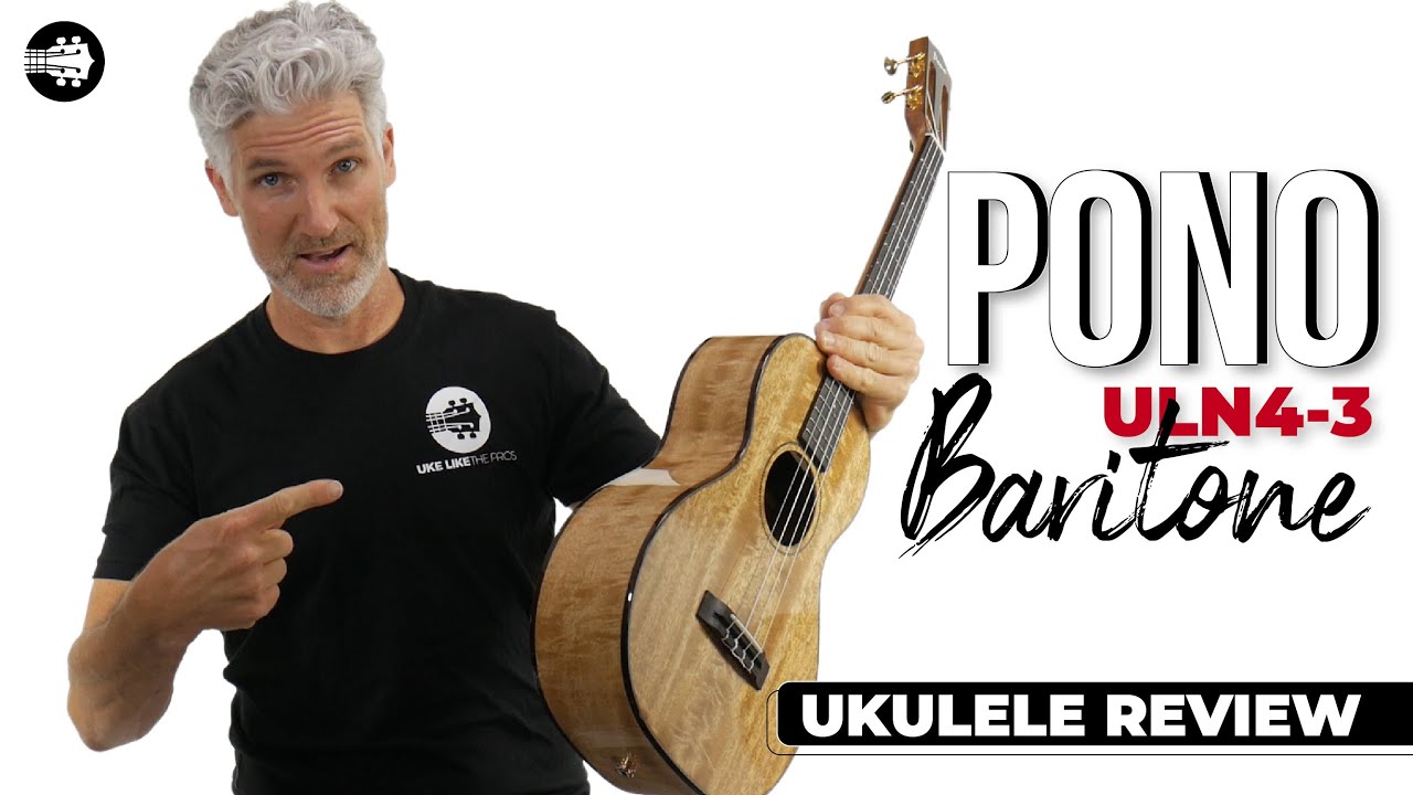 Pono ULN4-3 Mango BIG Baritone Ukulele | Baritone #Ukulele Review