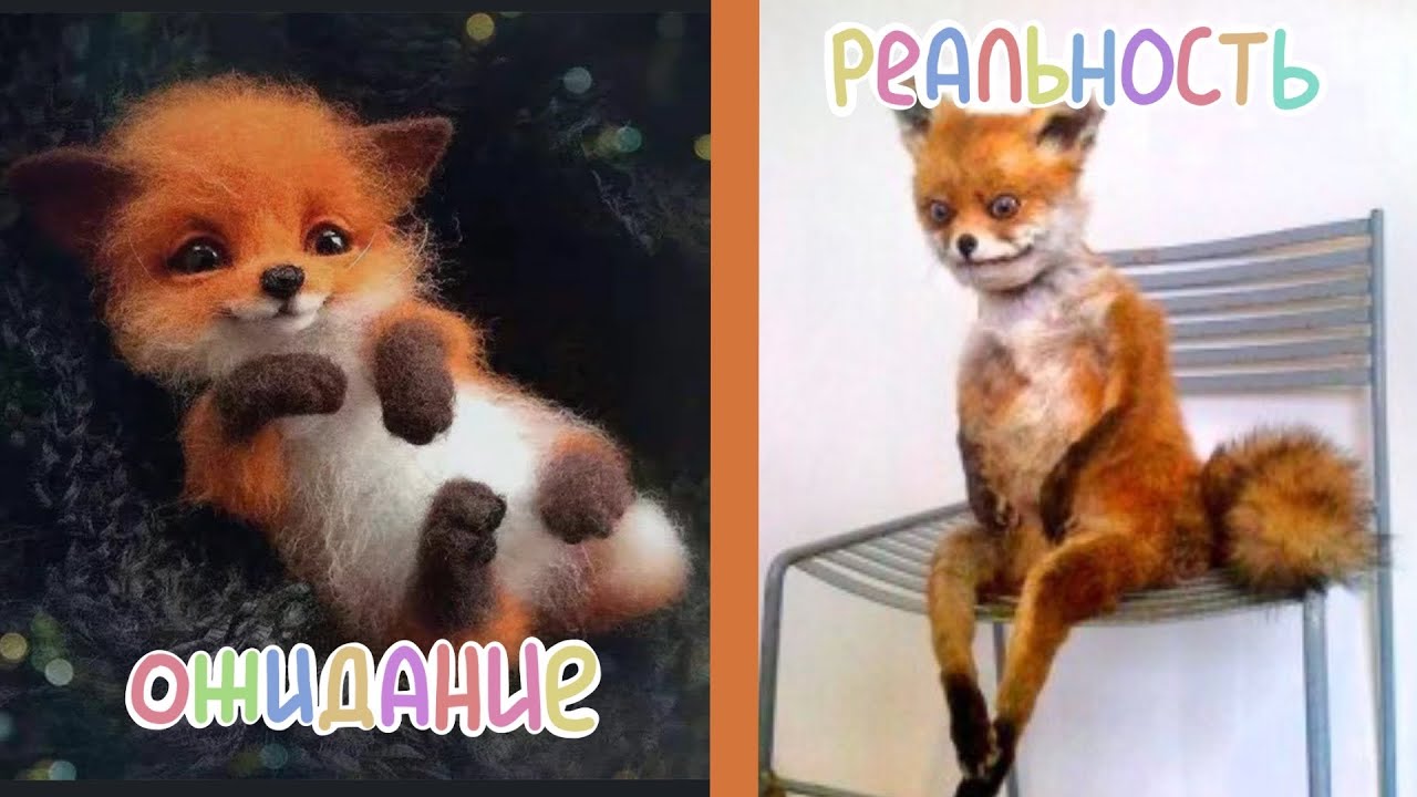 ВАЛЯЮ ИЗ ШЕРСТИ 🦊 хотела милого лисёнка,а получила упоротого лиса