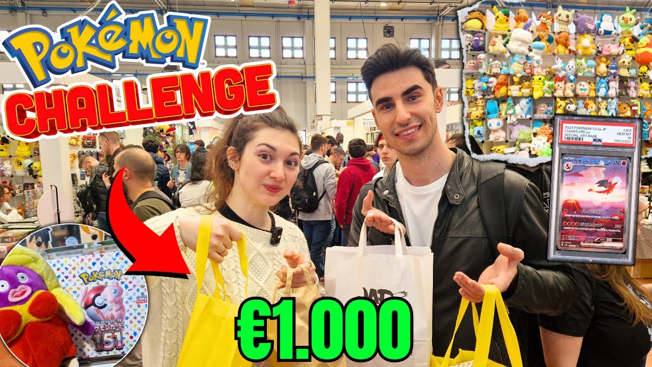 SFIDA acquisti Carte POKEMON al Gardacon | &euro;500 Pok&eacute;mon Challenge
