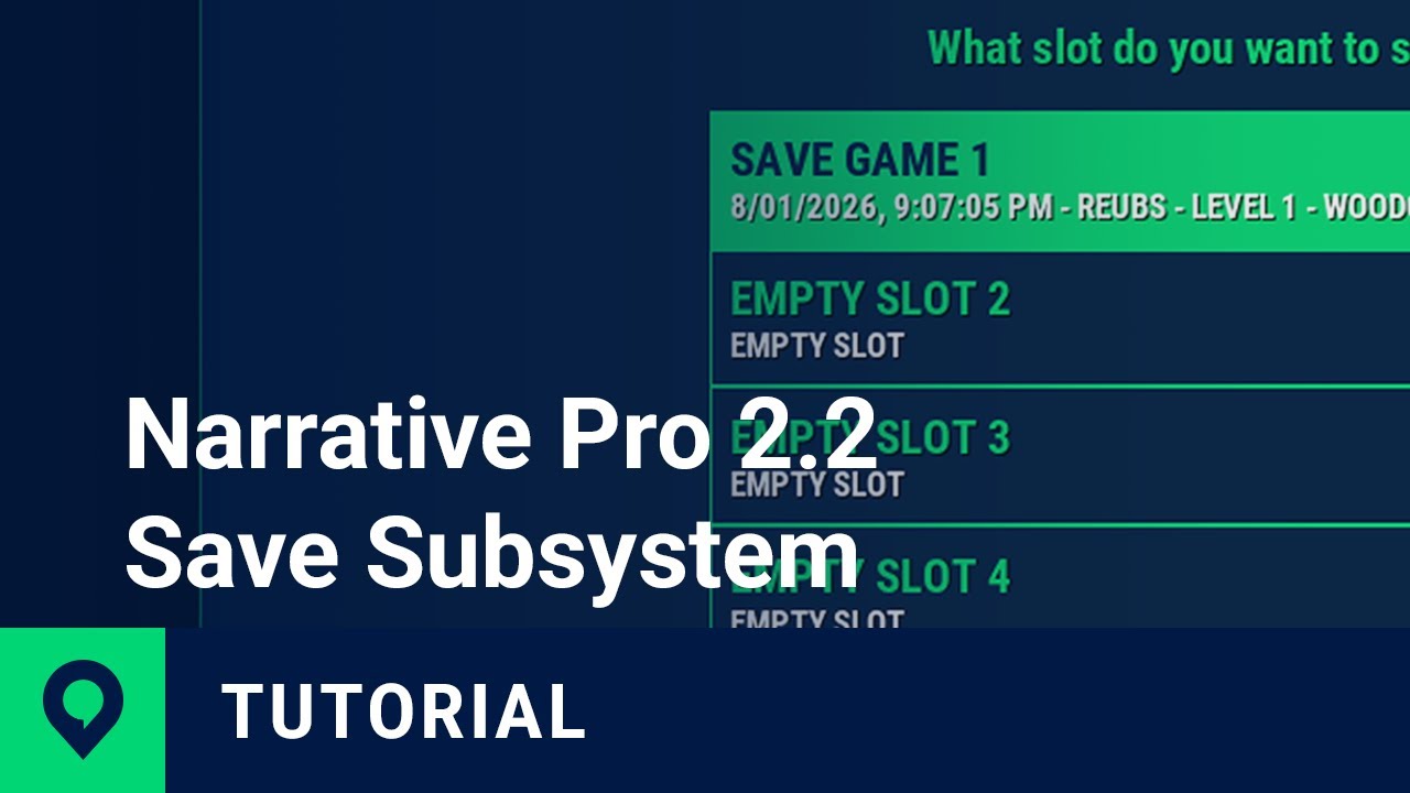 Narrative Pro 2.2 Tutorial - Saving & Loading