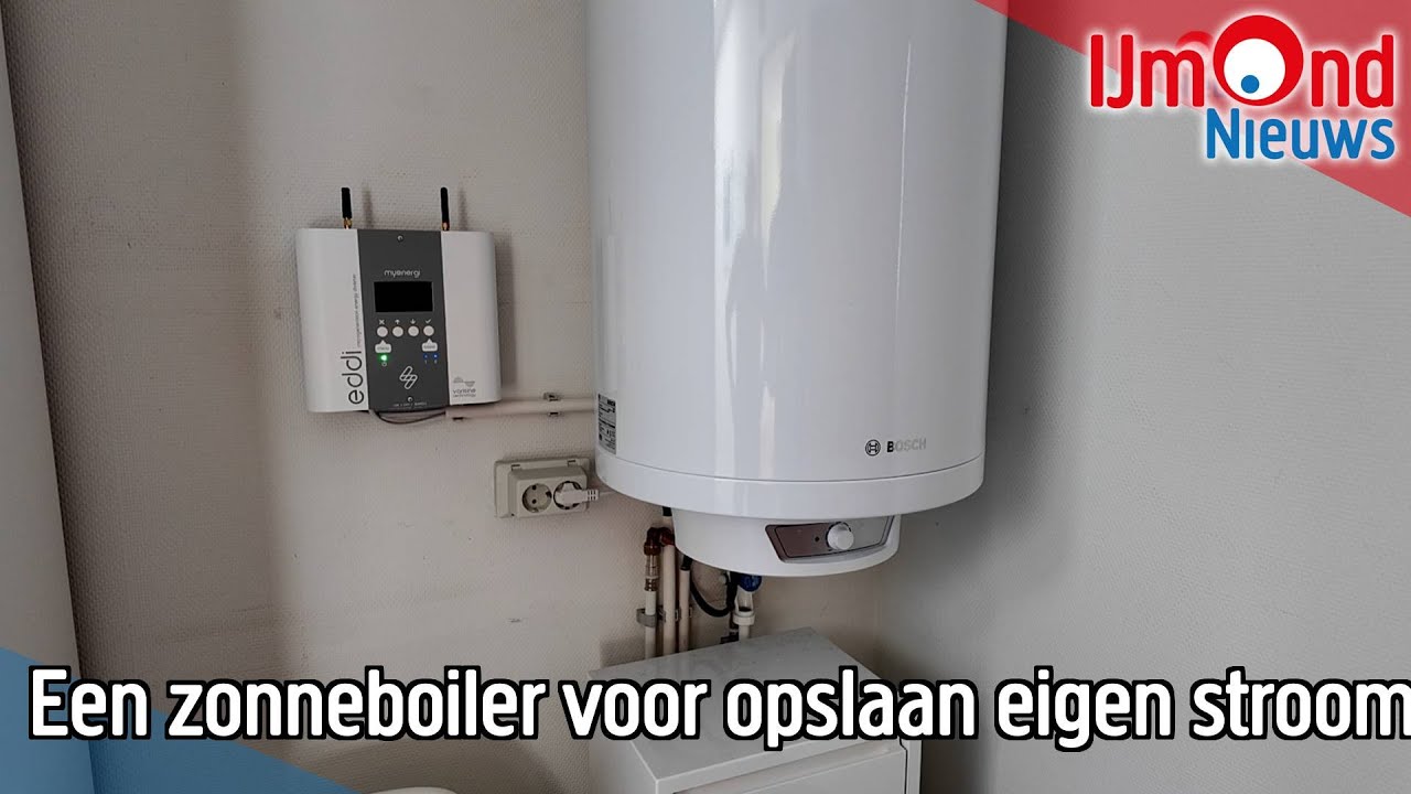 Een zonneboiler voor opslaan eigen stroom