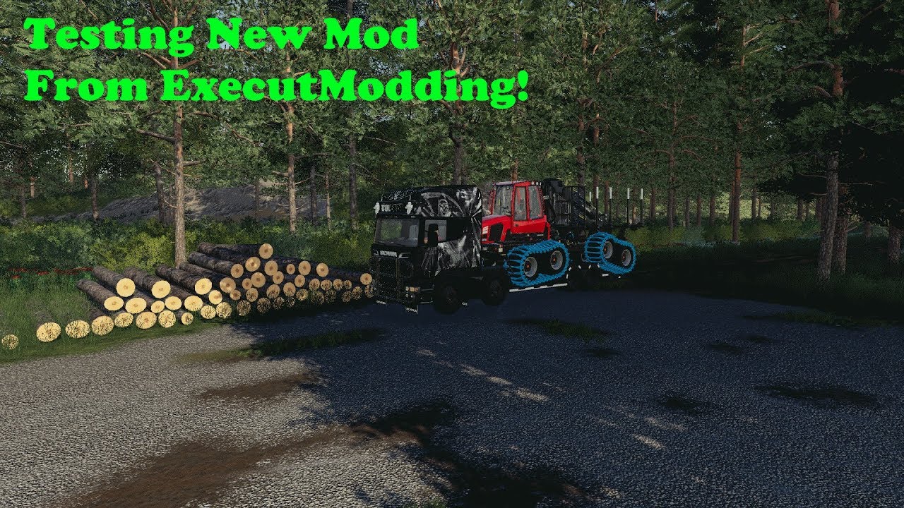 FS19 | Forestry On Holm&aring;kra | Testing New Mod From ExecutModding| Timelapse | S02 EP8