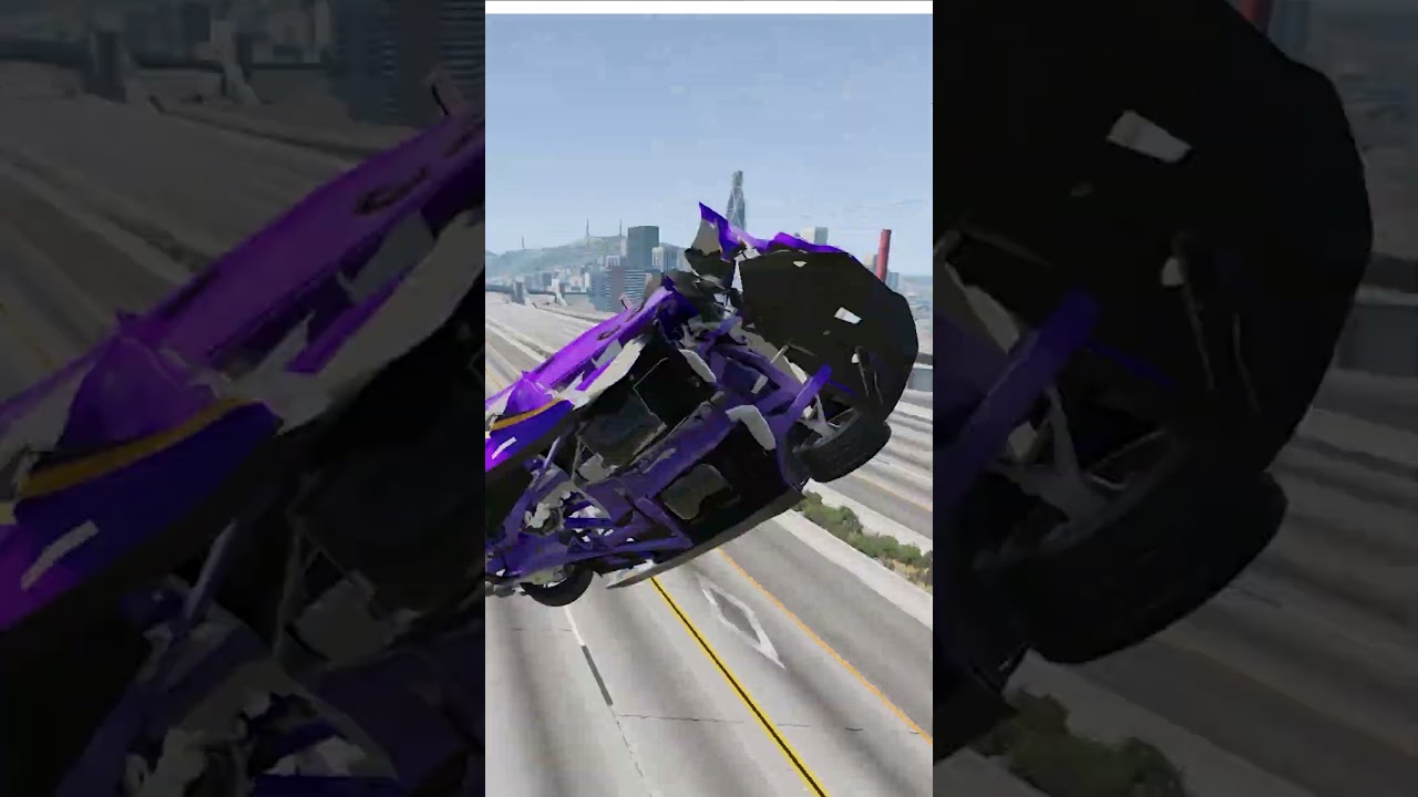 "Unbelievable Car Flip Crash! Realistic Physics | CrashVerse"